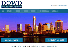 Tablet Screenshot of dowdinsurancetx.com